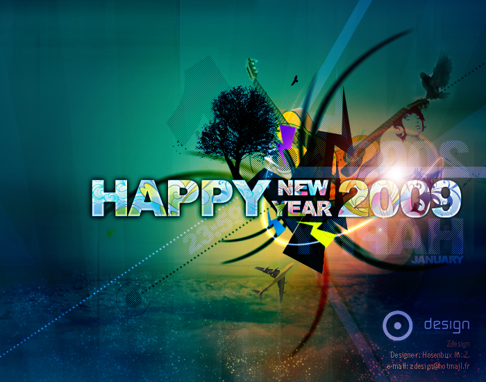 wallpapers 2009. new years wallpapers 2009.